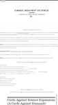 Mobile Screenshot of cardsagainstscience.com